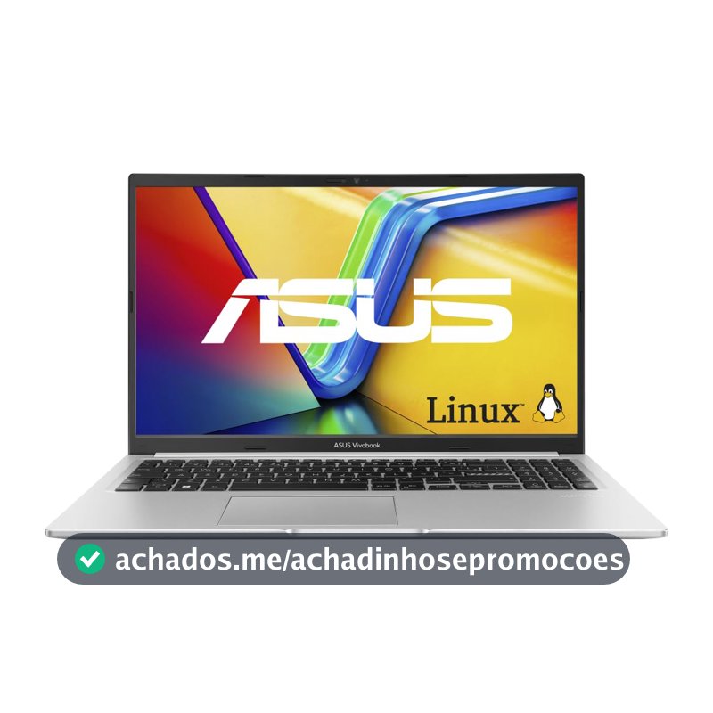 Notebook ASUS Vivobook 15 AMD Ryzen 7, 8 GB, 512 GB SSD, KeepOS/Linux, 15.6'' FHD, Cool Silver - M1502YA-NJ611