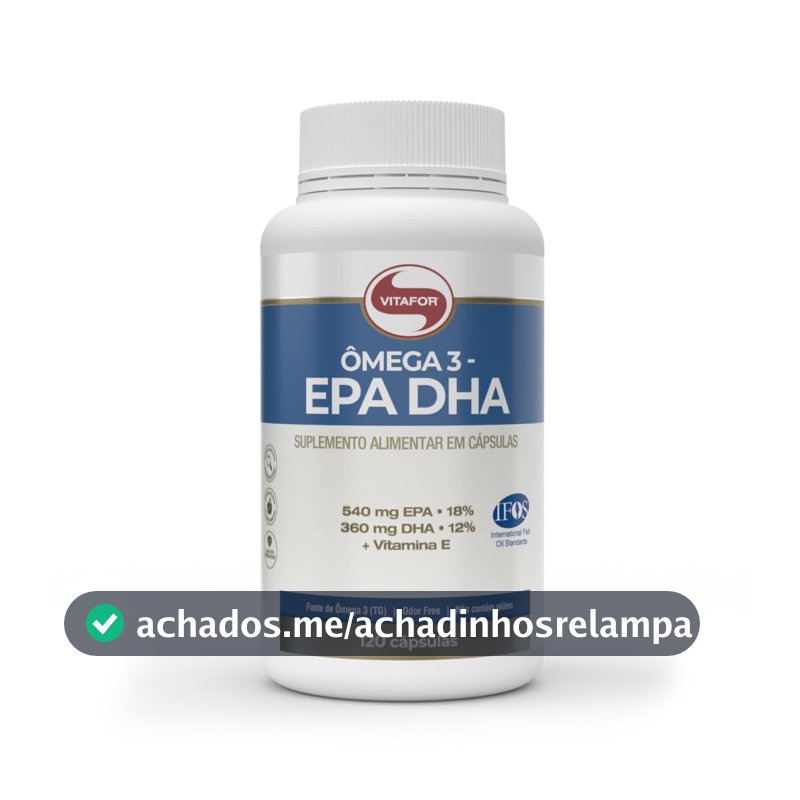 Ômega 3 EPA DHA 1g (120 Caps), VitaFor