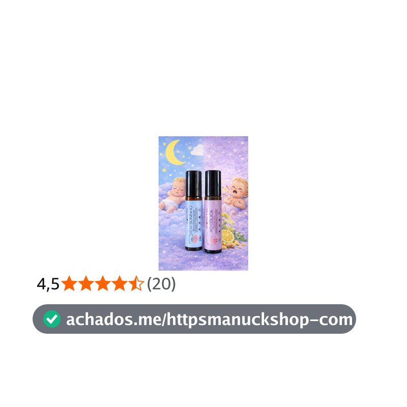 Aromaterapia Infantil Bebê Roll On com Blend de Óleos Essenciais Tropfen 10 mL (Vem Soninho + Xô Cólica)