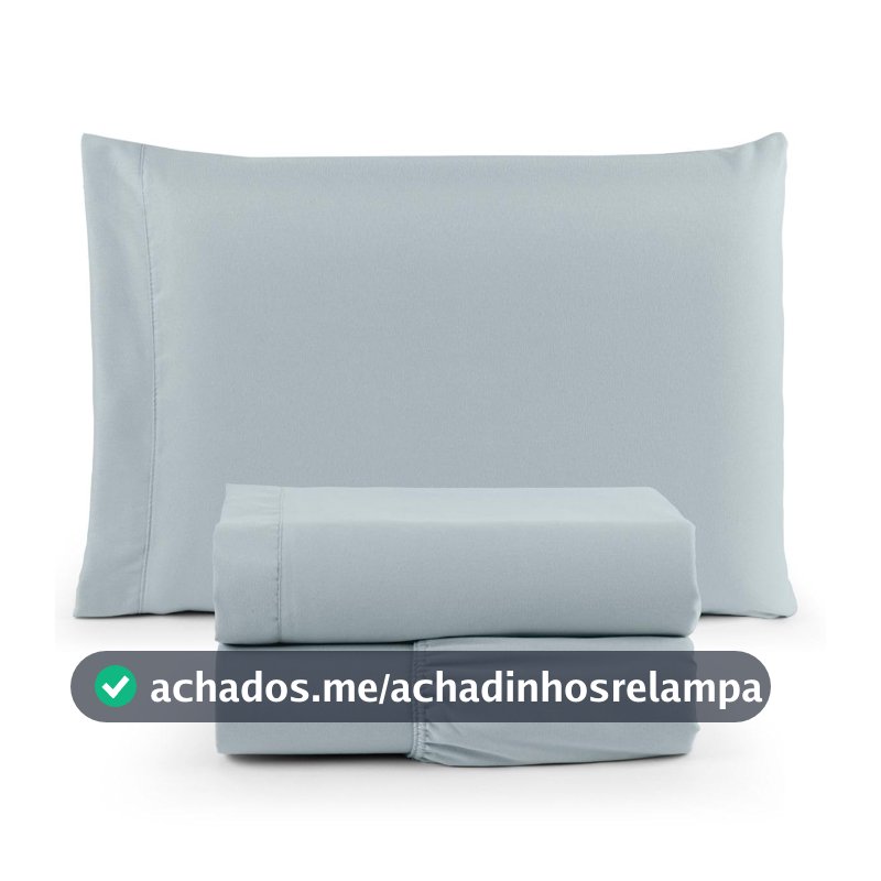 Jogo de Cama Solteiro 400 Fios Percal 03 Pçs Com Barra, Antiácaro, Anti-pilling com Toque Macio - Dublin