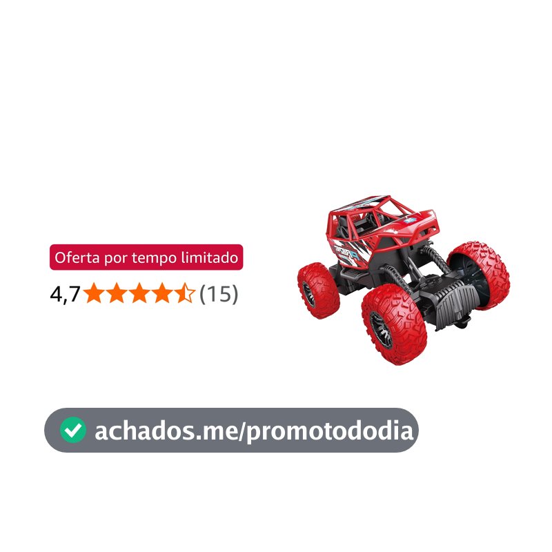 Carrinho de Controle Remoto Infantil Climb Car Maxi Toys (Vermelho)