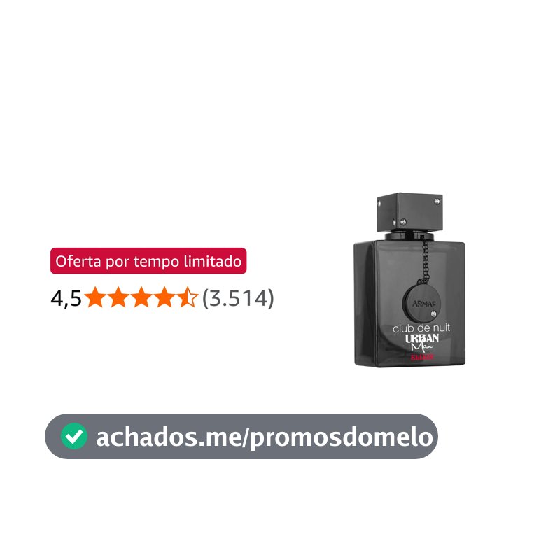 Perfume Club de Nuit Urban Man Elixir Eau de Parfum Armaf 105ml
