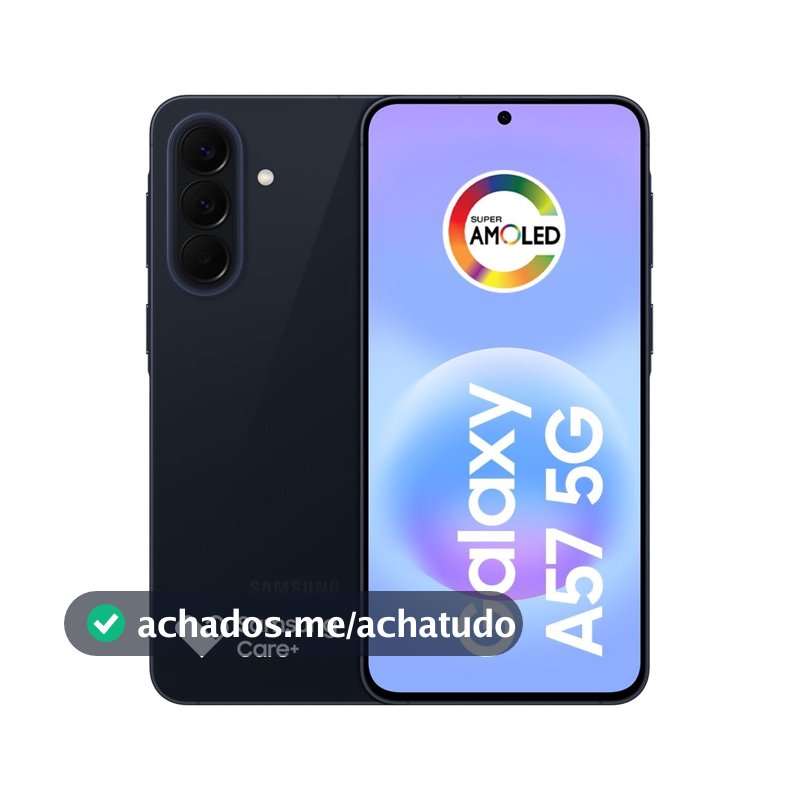 Celular Samsung Galaxy A57 5G 128GB, 8GB RAM, Câmera 50MP, IP68, Super AMOLED 6.7", Recursos AI (Azul Escuro)