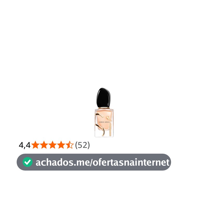 Armani Beauty, Sì Eau de Parfum, Giorgio Armani Perfume Feminino Refilável, Chipre Frutado, Fragrância com Notas de Rosas, Almíscar, Frésia e Cássis