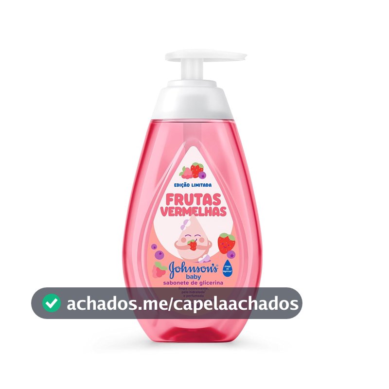 Sabonete Líquido Johnson's Baby, Frutas Vermelhas, Edição Limitada, 200ml