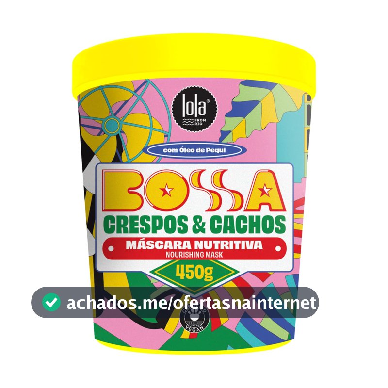 Bossa Cabelos Cacheados Máscara Capilar 450G - Lola Cosmetics