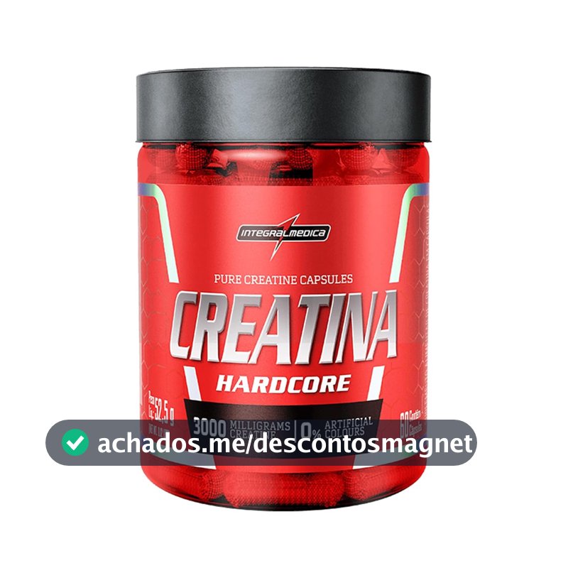 Integralmedica Creatina Hardcore 60 Cápsulas Pura Monohidratada