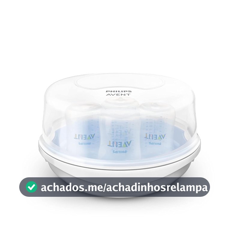 Esterilizador De Microondas para Mamadeiras Bicos e Chupetas Philips Avent Azul/Branco