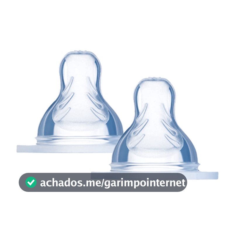 Bico Mamadeira X MAM 6+ meses - Fluxo Super Rápido - Embalagem DUPLA