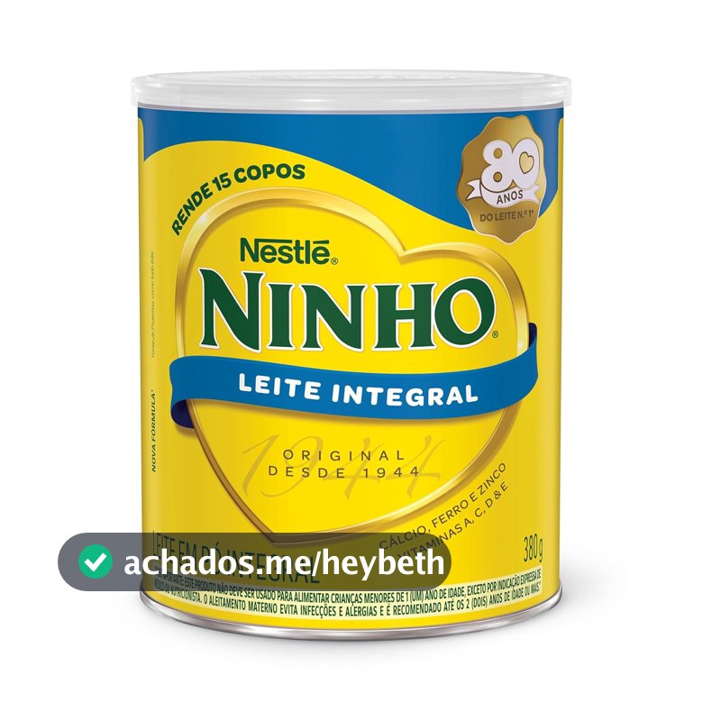 Leite em Pó Integral Ninho 380g