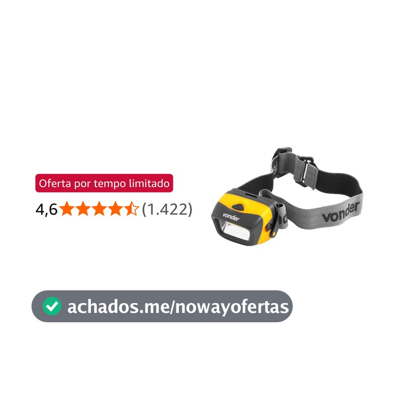 Lanterna Para Cabeça Ledcob Lcv 120 Vonder