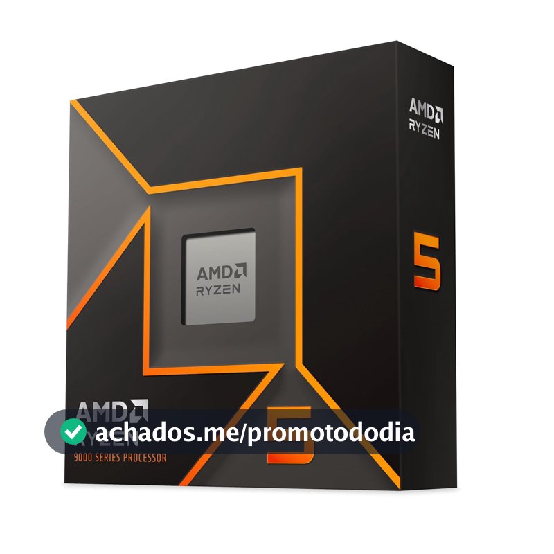 Processador AMD Ryzen 5 9600X Box (AM5/ 6 Cores/ 12 Threads/ 5.4GHz/ 38MB Cache/Radeon Graphics/Sem Cooler)