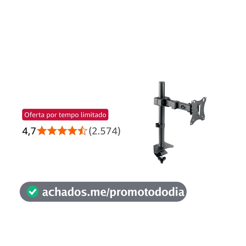 ELG, F50N, Suporte Articulado de Mesa para Monitores de 17” a 34”
