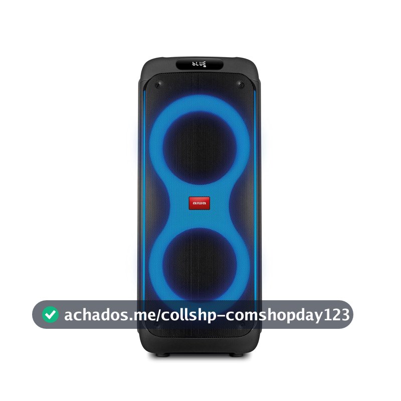 Caixa de Som Party Box, Aiwa, Bluetooth, Luzes Multicores - AWS-PB-04 PARTY BOX AWS-PB-04 BIVOLT