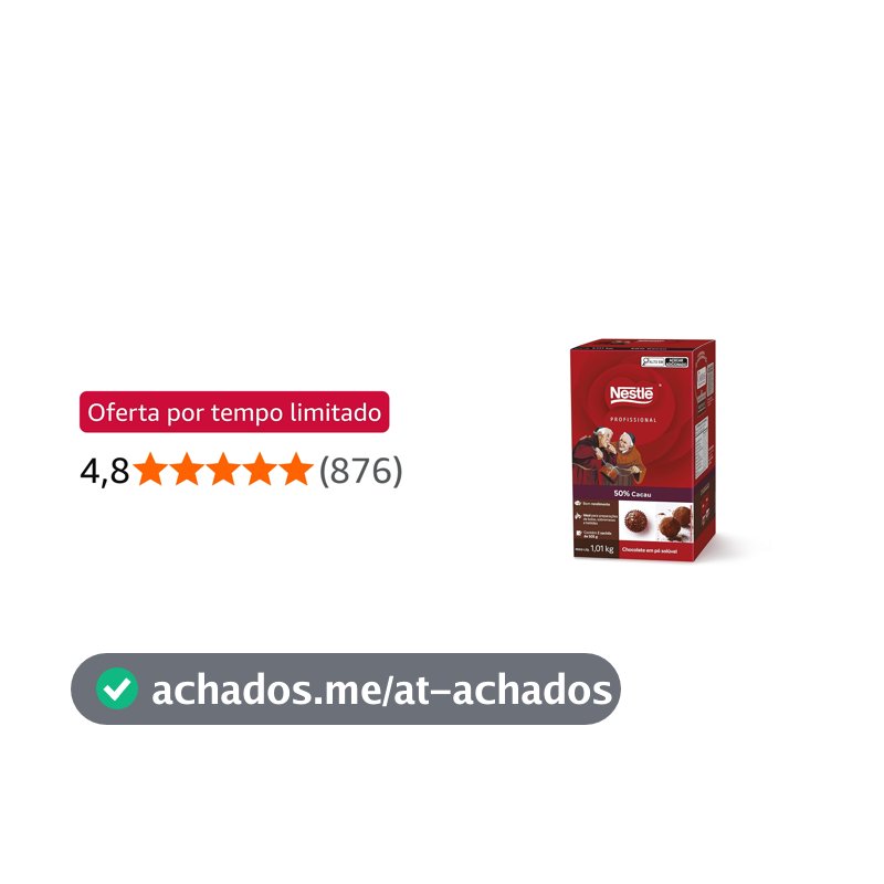 Chocolate em Pó 50% Cacau DOIS FRADES® 1kg