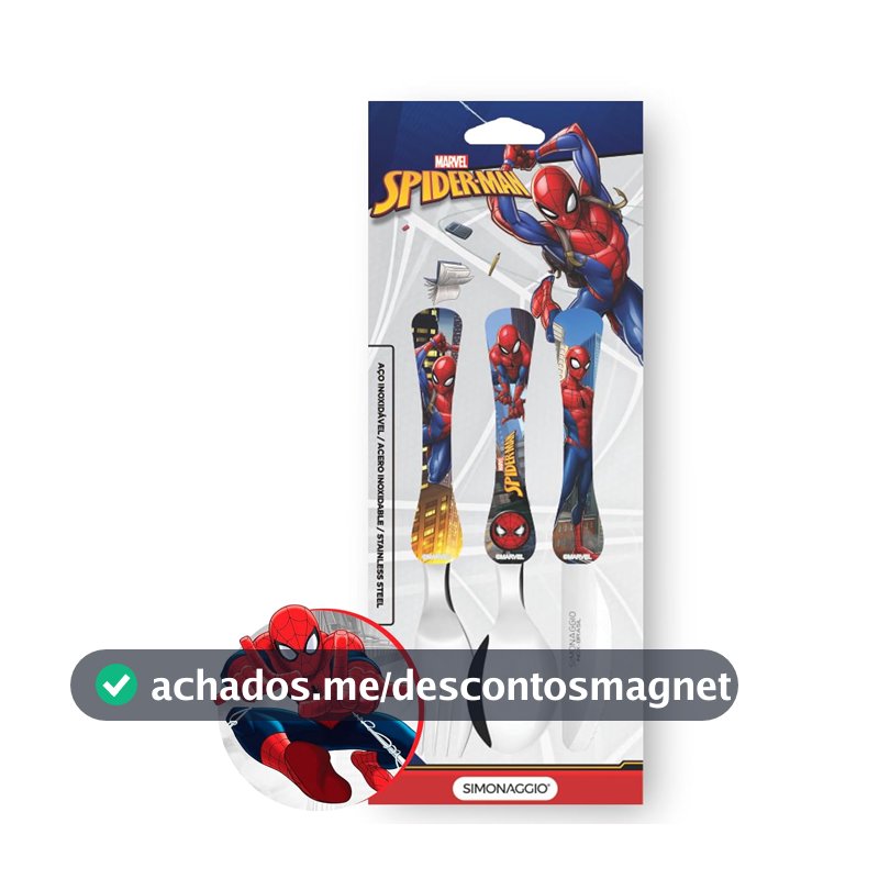 Kit Talher Infantil com 3 peças Personagem Disney