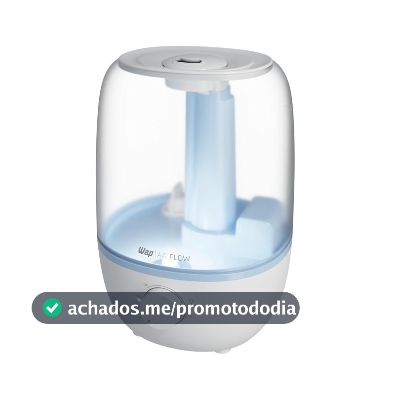 WAP Umidificador de Ar Air Flow U2 2,3L, Difusor de Aromas, Bivolt