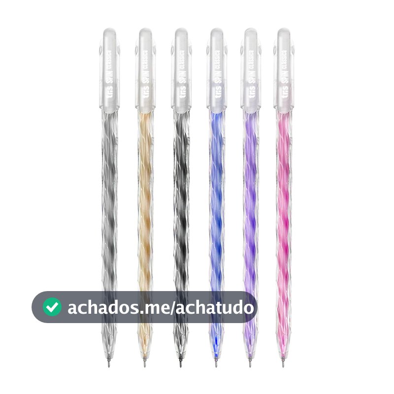 Caneta Gel Tris Spin Regular 0.6 mm Display 24 Unidades