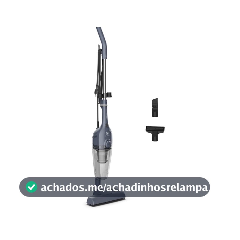 Aspirador de Pó Vertical com fio portátil de mão 2 em 1 potente 1600W cabo 4.7m com capacidade 950 ml filtro HEPA STK17 Azul STK 127v