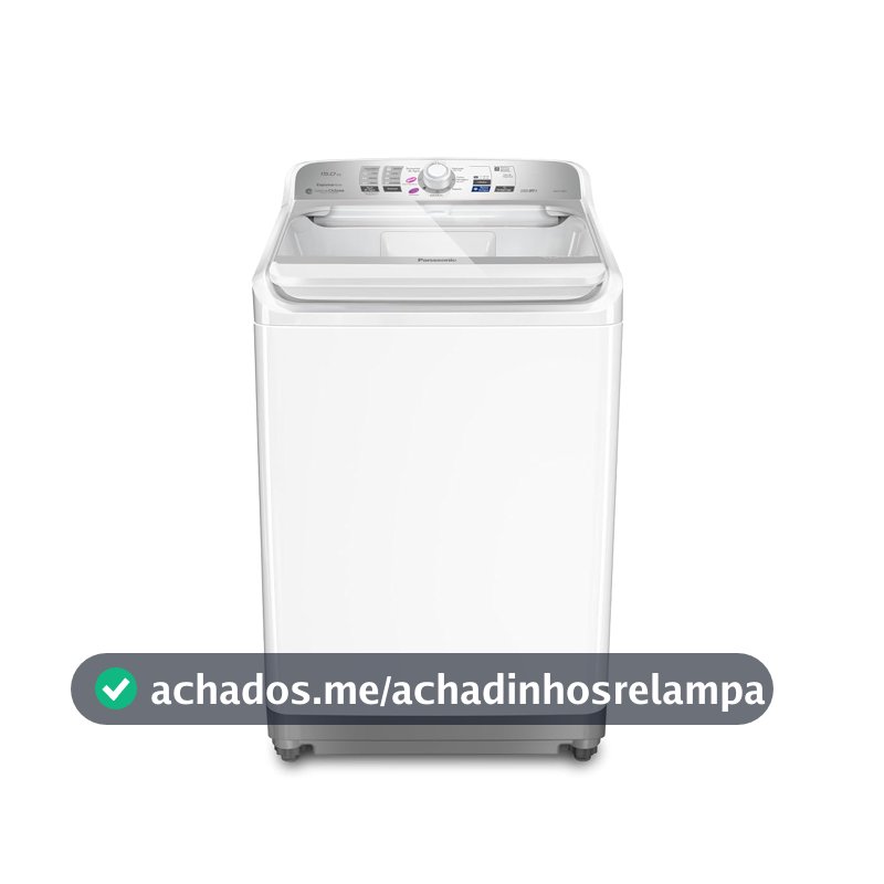 Máquina de Lavar Panasonic 15kg Branca Função Vanish NA-F150B1W 127v