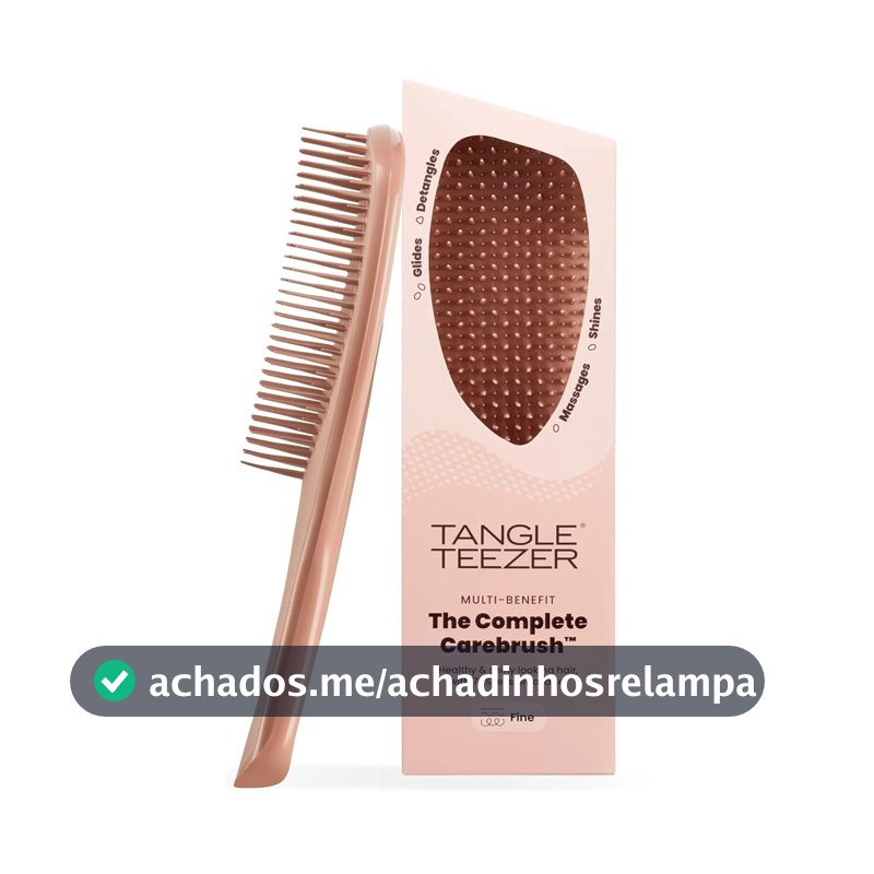 Escova de Cabelo 3 em 1 Tangle Teezer Complete Carebrush, Café