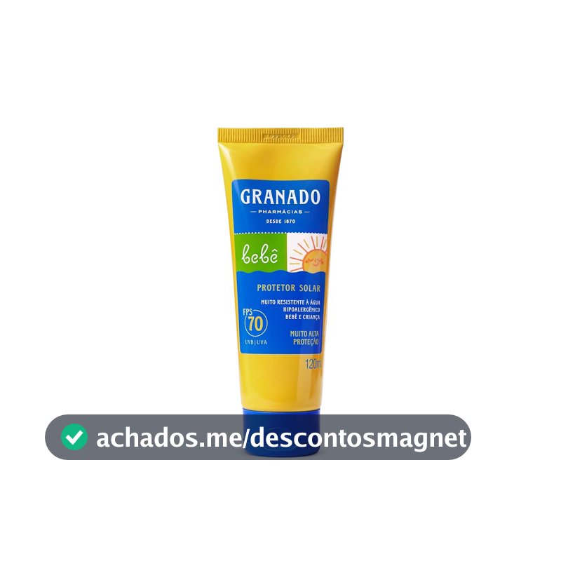 Granado Protetor Solar Bebê, FPS70, 120ml
