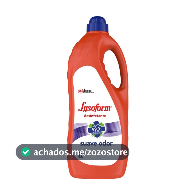Lysoform Suave Odor, Desinfetante Líquido, Limpeza Casa, 2L