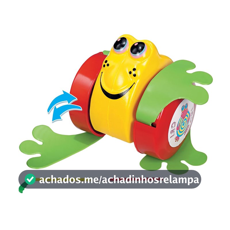 Brinquedo com Haste para Puxar e Empurrar Rã + 18 meses - Mercotoys
