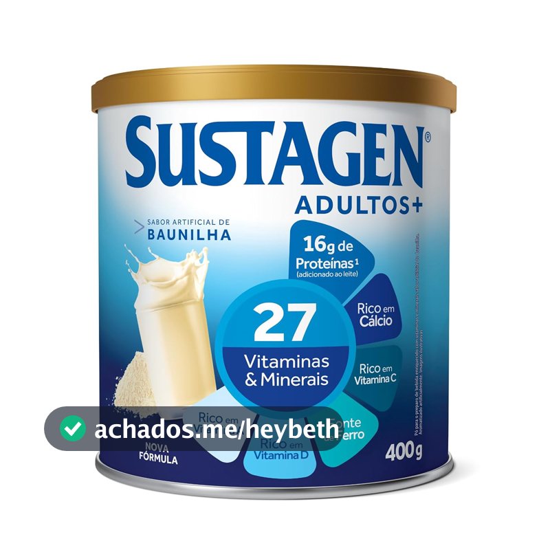 Complemento Alimentar Sustagen N&E Adultos+, Sabor Baunilha, 400g