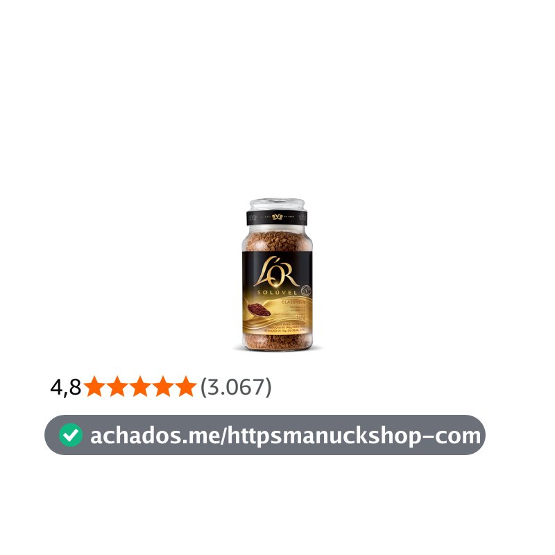 L'OR, Café Solúvel Classique Pote de Vidro 130g
