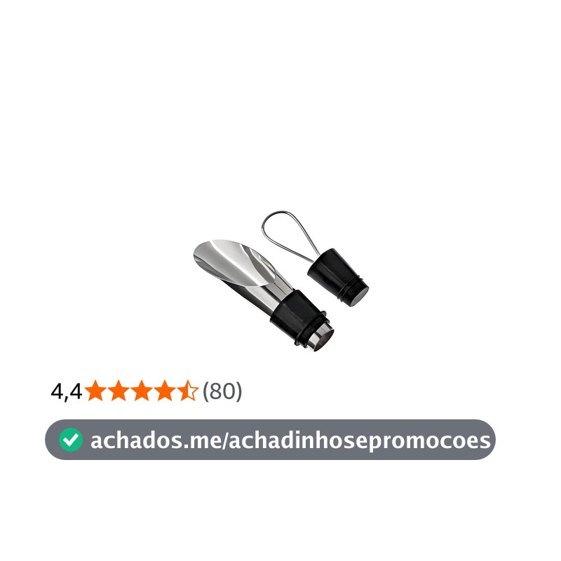 Tuut, Linha Bar, Bico Dosador com Tampa para Garrafa de Vinho, 7,5cm