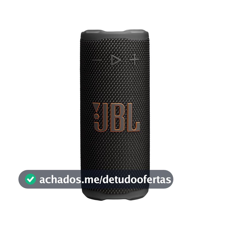 JBL Grip, Caixa de Som Bluetooth Portátil à Prova d'Água com Luz - Preto