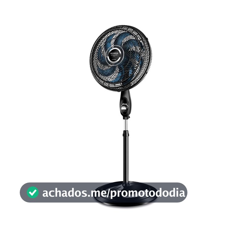 MONDIAL Ventilador de Coluna, Super Turbo 8 Pás, Preto, 140W, 110V - VTX-40C-CRYSTAL