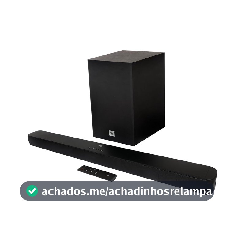 JBL, Soundbar, Bluetooth, Cinema SB180, 2.1 Canais, Subwoofer de 6,5" Sem Fio - Preto