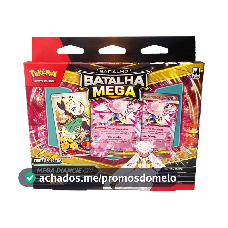 Pokémon TCG, Baralho de Batalha Pokémon Mega Diancie ex, 6+ Anos