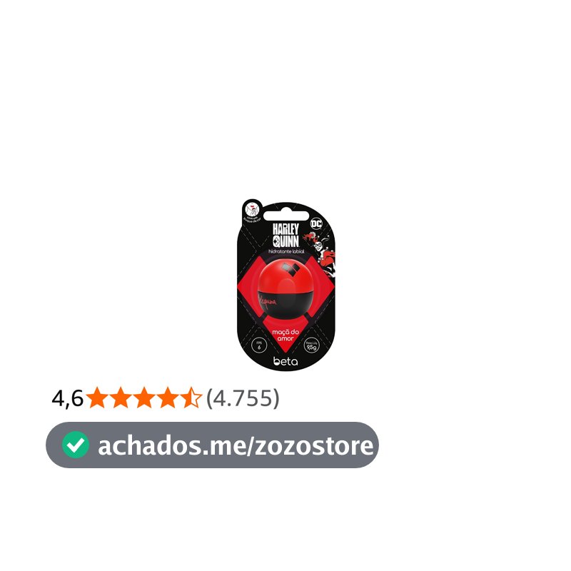 Beta Hidratante Labial com Cor - Arlequina Maçã Do Amor Vermelho 9,5g
