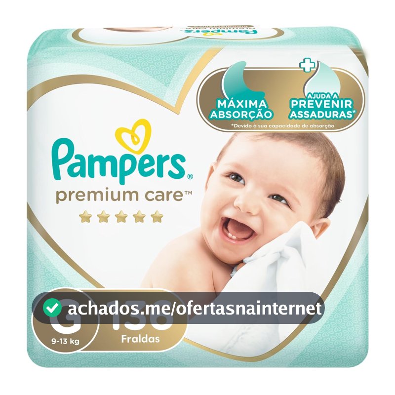Fralda Pampers Premium Care Tamanho G 136 Unidades