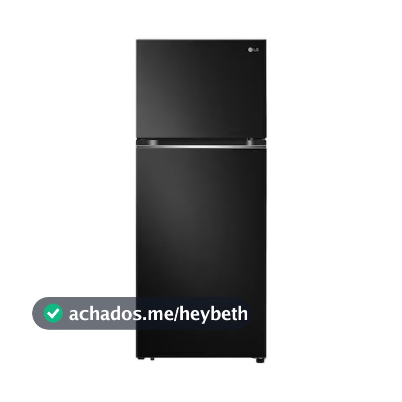Geladeira LG GN-B392PX 2 Portas 395 Litros Preta Inox