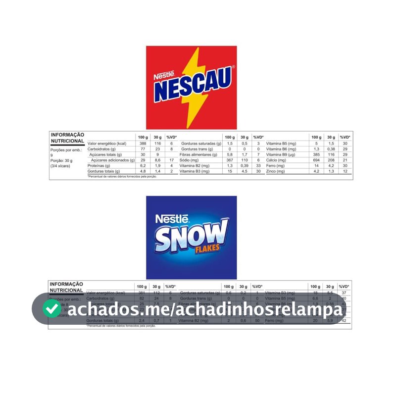 Kit Cereal Matinal Chocolate Nescau 210g + Snow Flakes 230g Mais Economia
