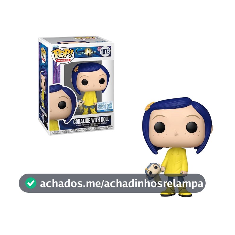 Funko Movies Coraline com Boneca Exclusiva - Figura de vinil Pop 1973
