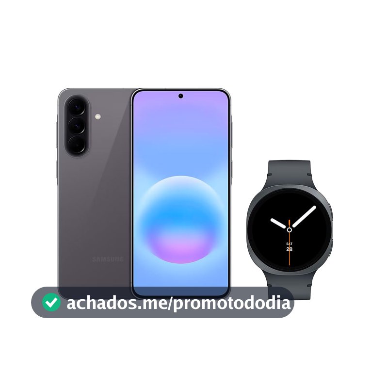 Samsung Combo Galaxy A57 5G (256GB) - Cinza + Galaxy Watch8 BT 44mm - Grafite