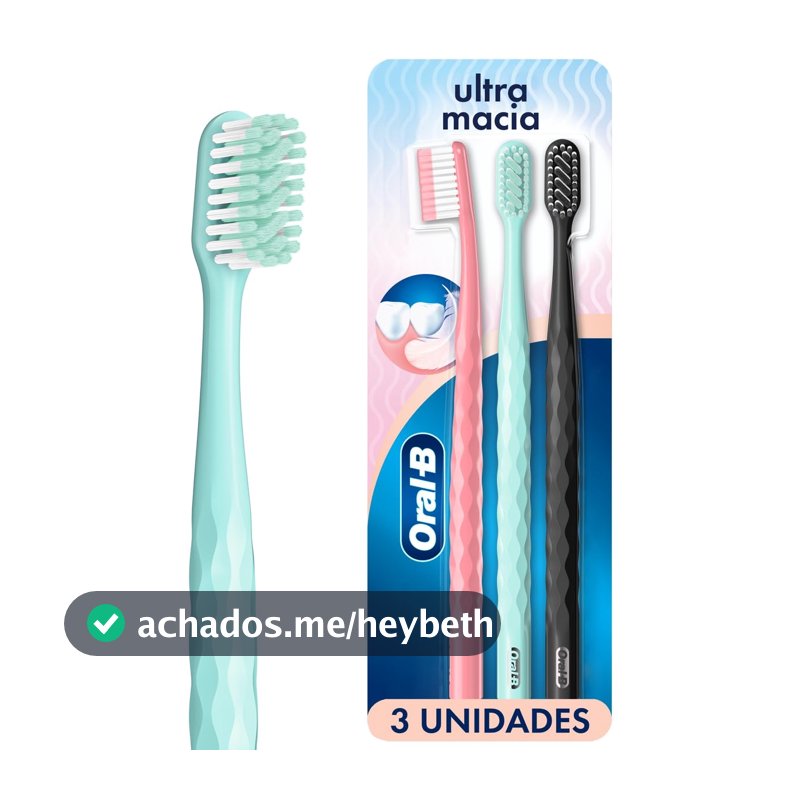 Oral B Iconic Premium, escova de dentes, 3 unidades