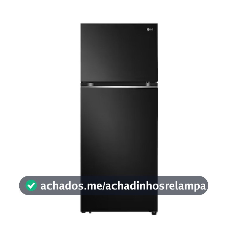 Geladeira LG GN-B392PX 2 Portas 395 Litros Preta Inox