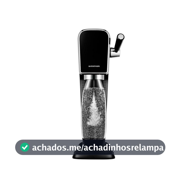 SodaStream Máquina para Fazer Água com Gás Art Preta, com Cilindro de CO₂