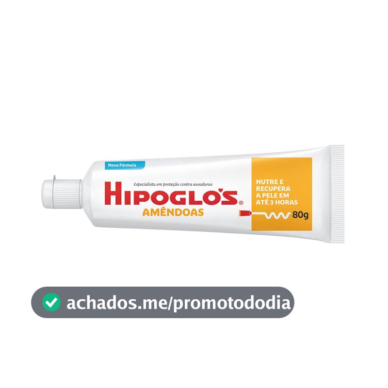 Creme Preventivo de Assaduras para Bebês Hipoglós Amêndoas, 80g