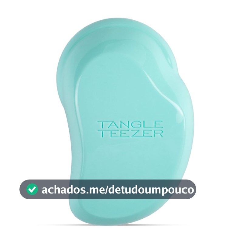 Tangle Teezer - Escova de cabelo desembaraçadora The Original Mini para todos os tipos de cabelo, úmido e seco. Cor: Verde água