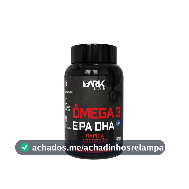 Suplemento Ômega 3 EPA DHA, Dark Lab, 120 Cápsulas