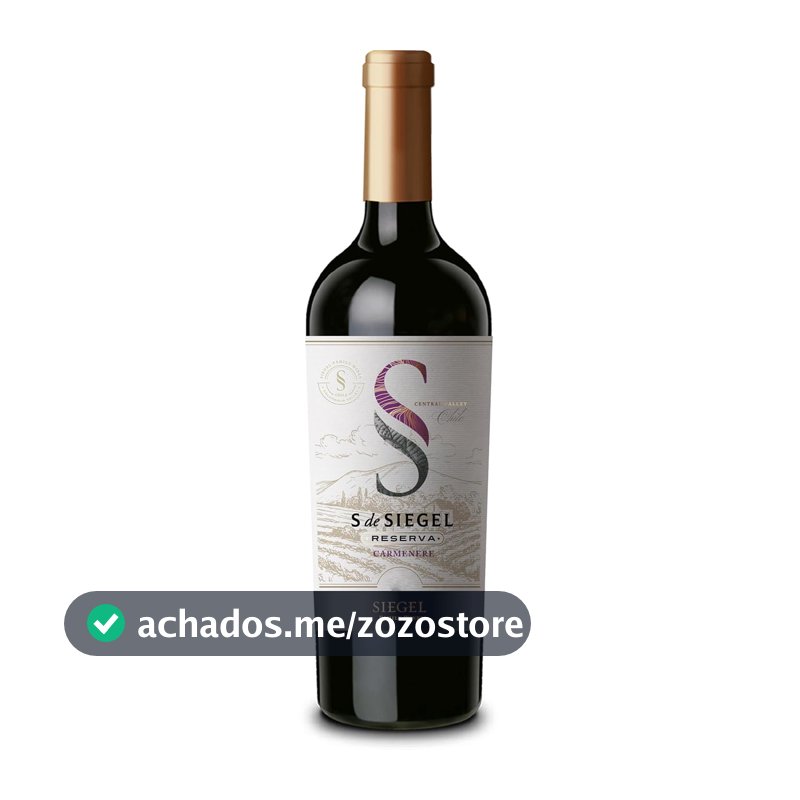 Vinho Chileno Tinto S de Siegel Reserva Merlot 750ml