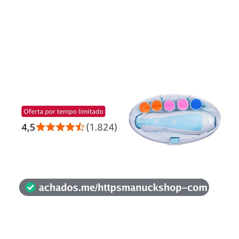 Buba Kit Lixa De Unha Elétrico, Multicolorido