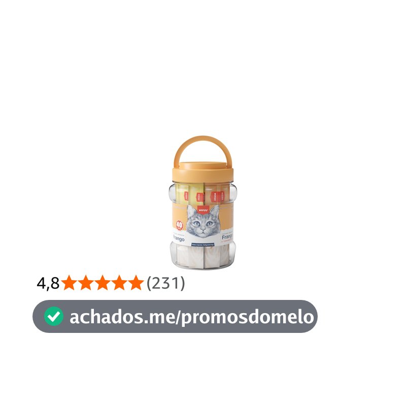 Wanpy/Truly Creamy Petisco Cremoso para Gatos, 40 Sachês, 560g, Frango + Frango e Caranguejo